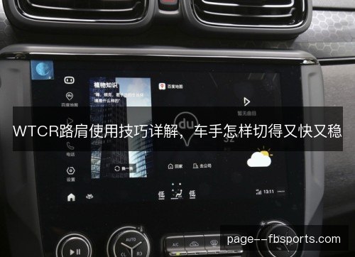 WTCR路肩使用技巧详解,车手怎样切得又快又稳 WTCR路肩使用技巧详解,车手怎样切得又快又稳